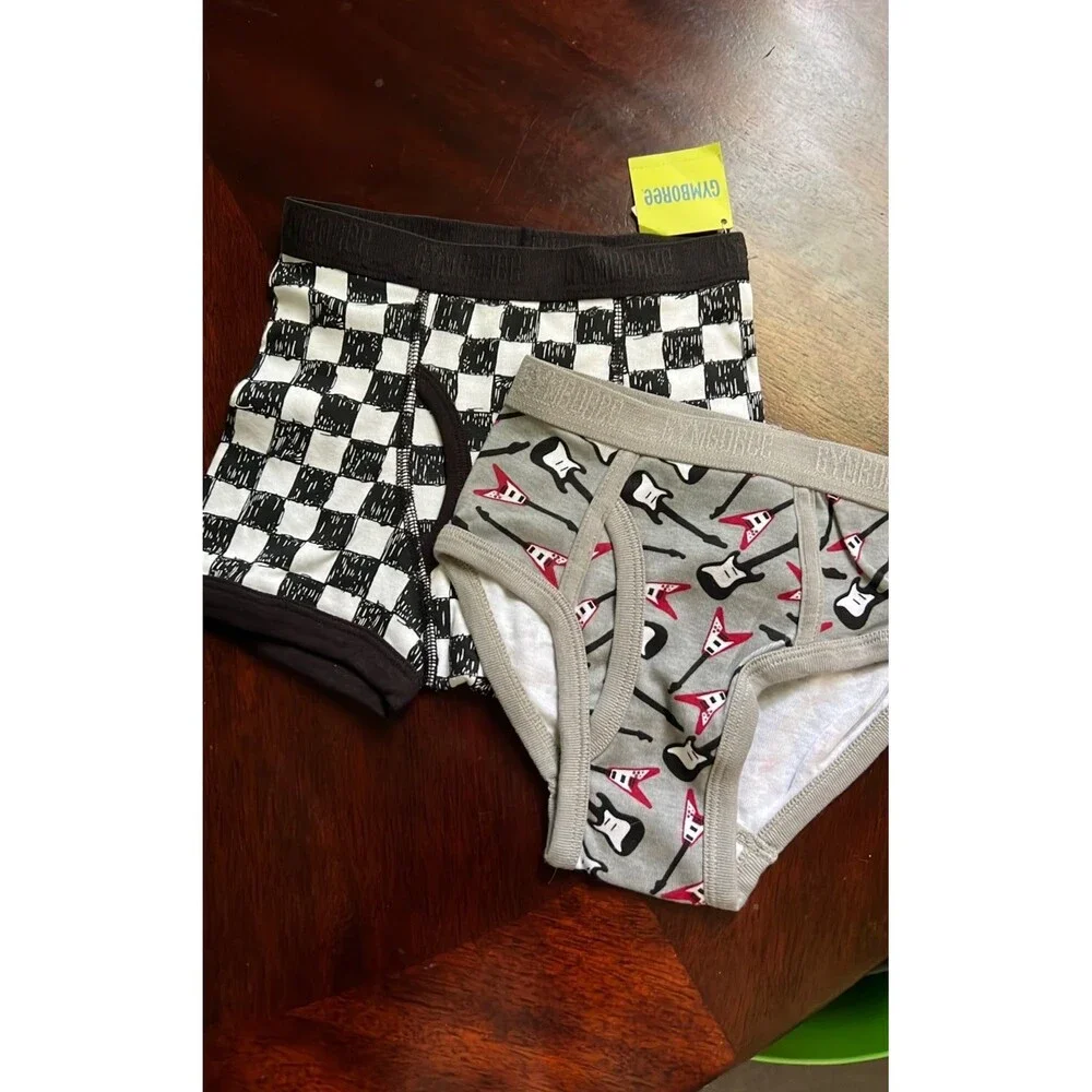 NEW 6 Pair Boys Vintage Gymboree Underwear Boxer Briefs Sets Boys 3-4